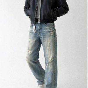 Ambrao Relaxed Fit Distressed Denim Jeans